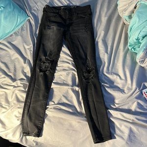 American eagle black skinny jeans